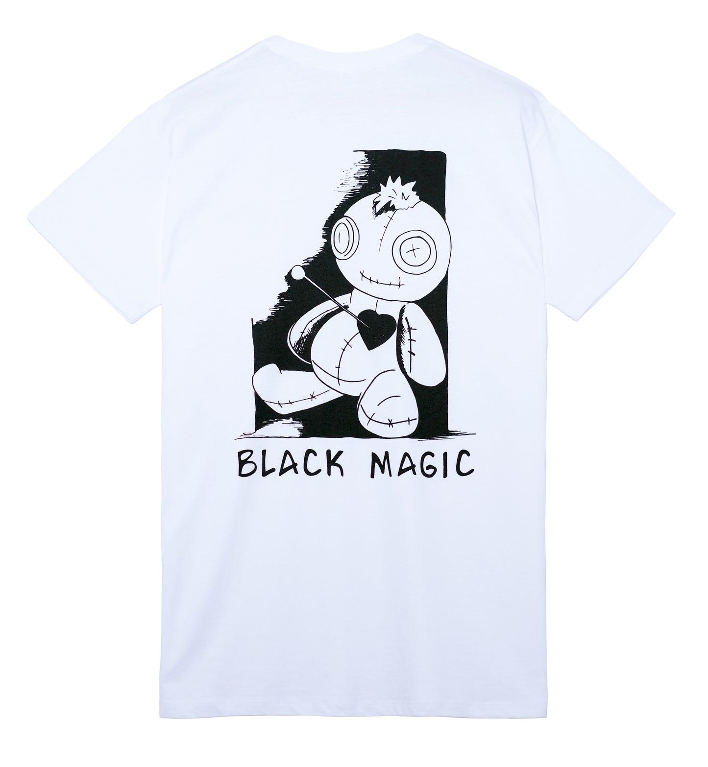 BLACK MAGIC Oversized T white